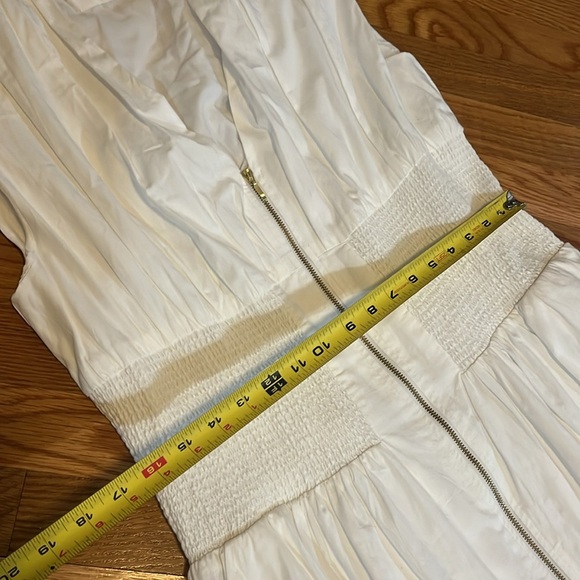 Anthropologie The Tommie Cap-Sleeve Smocked Front-Zip Shirt Dress Size XL NWT - Picture 6 of 13